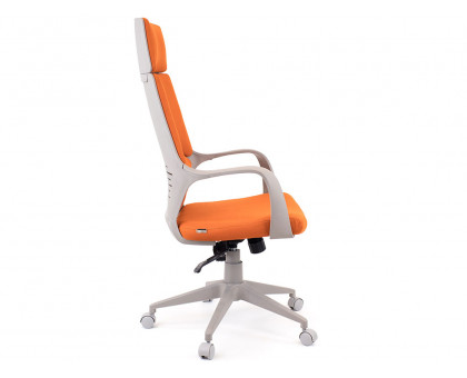 Кресло Trio Grey (ткань оранжевая)