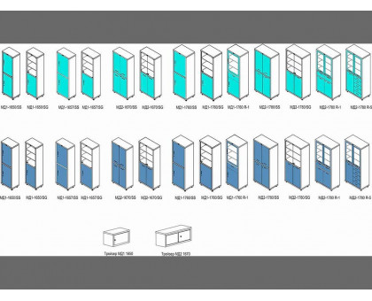 Медицинский шкаф HILFE МД 1 1657/SS